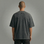 Outsider Vintage-Washed Drop-Shoulder T-Shirt [Embroidered]